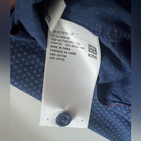 EUC Ines de la Fressange for Uniqlo kids shirt blouse long sleeve - Picture 4 of 4